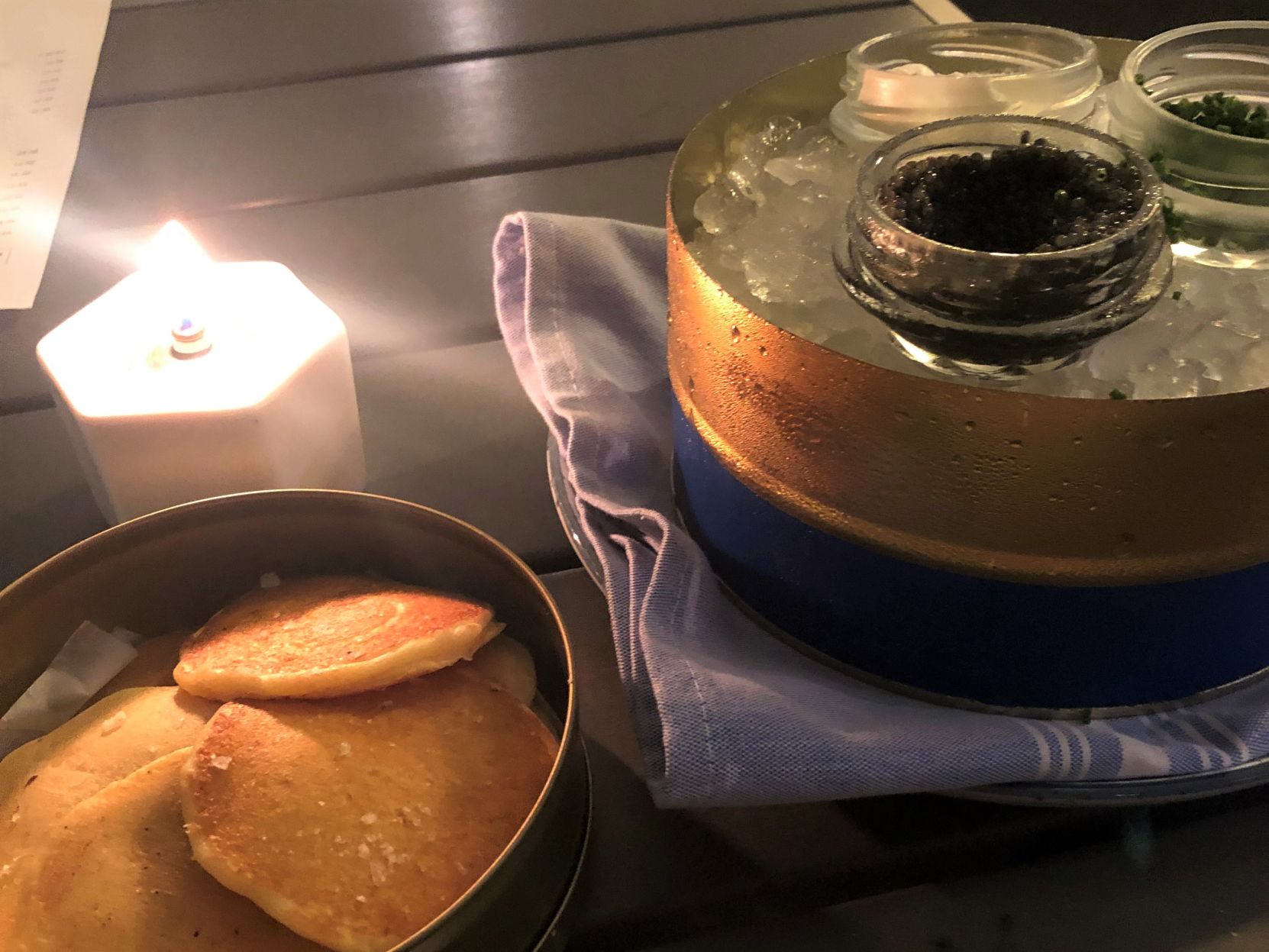 Delaney Oyster House's caviar service